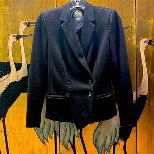 Armani Exchange Fitted Navy Blazer